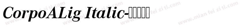 CorpoALig Italic字体转换